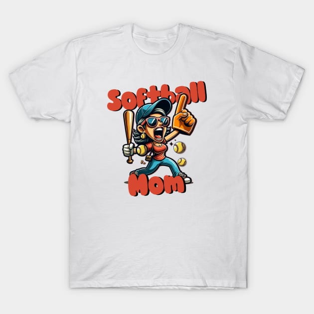 Softball Mom T-Shirt by Spearhead Ink